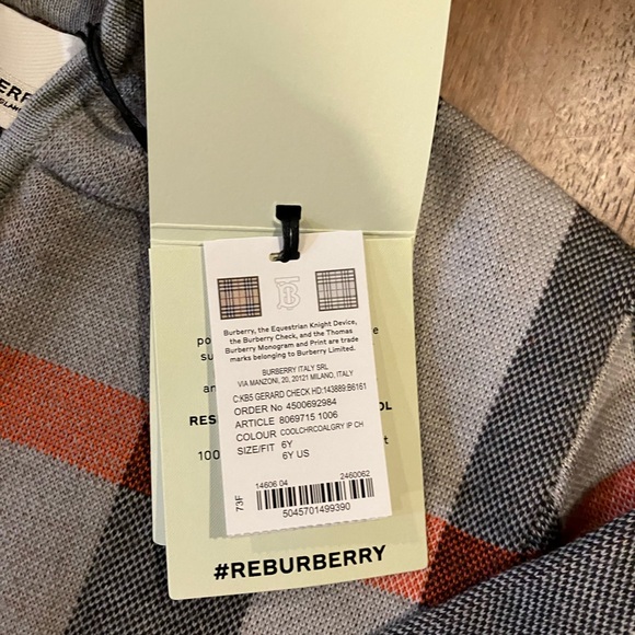NWT - Burberry Check Knit Zip-Up Hoodie - Picture 6 of 8